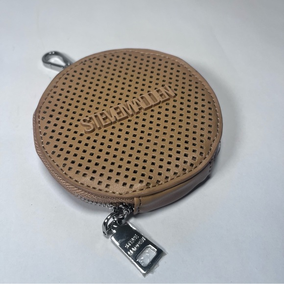 Steve Madden Brown Perforated Coin Pouch - Picture 1 of 8